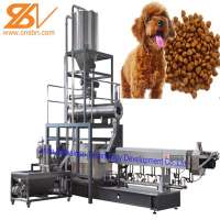 China factory direct supply fully-automatic dry kibble snack pet food processing line