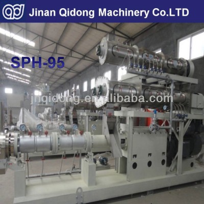 Wet type twin screw extruder machine for making dry dog food